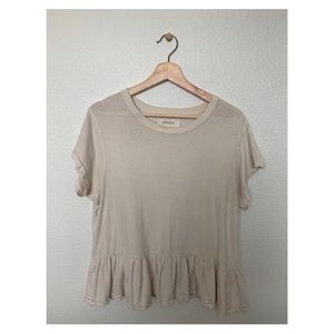 The GREAT. peplum shirt.